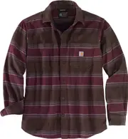 Carhartt Hamilton Fleece Lined Shirt, brown, Size S for Men