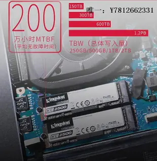 電腦零件金士頓 KC2500 250G 500G 1TB 固態硬盤SSD M.2接口NVMe pcie3.0筆電配件