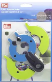 New Prym 2 N 1 Pom-Pom Maker 3" & 3-1/2" 2 sizes