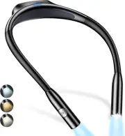 Neck Reading Light, Rechargeable Book Light for Reading in Bed at Night - Eye Ca