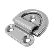 4X 316 Stainless Folding Pad Eye D Ring Tie Down Anchor Point Boat Marine