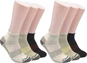 [Clarks] Men's Casual Half Cushion Anklet Socks 6 Pair, Stone/Khaki/Brown, Men's 7-12 Shoe, Stone/Khaki/Brown, 7-12