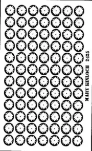 Dollhouse miniature DIY laser cut 1/4 scale sunflower calyx #2425