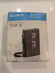 Vintage Sony TCM-12 Cassette Recorder Walkman Brand New CIB
