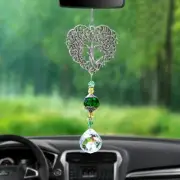 Heart-Shaped Tree of Life Glass Crystal Sun Catcher, Hanging Ornament, Gift