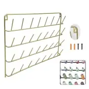 Iron Thread Rack Accessories 32 Spools Organizer Wall Mount Spool Holder