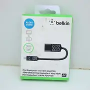 Belkin f2cd079bt Mini DisplayPort DP to HDMI Cable Adapter, 4k Audio / Video