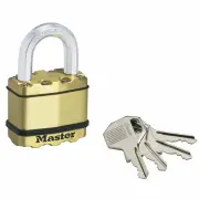 MasterLock M5BDAU - Padlock 50mm Excell Laminated Brass Cover