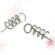 Abaodam 50Pcs Fishing Gear Spring Pin Durable High Fishing Screw Pin for Hooks Lightweight Easy to Use for Outdoor Fishing