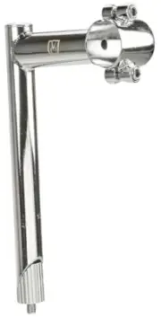 Velo Orange Quill Stem 31.8mm Clamp 22.2-24tpi Quill 100mm Silver Chromoly Steel