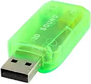 uxcell PC 5.1 Channel 3.5mm Audio USB 2.0 External to 3D Sound Card