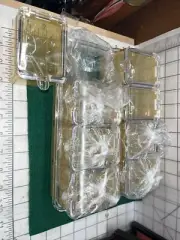 Clear Seasoning Box and Container with Cover and Spoon, Four Compartment Spic...