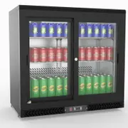 Thermaster Double Sliding Door Drink Cooler - Commercial Bar Fridges (SC248SD)
