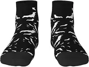 [JBYJBX] Halloween Flying Bats Print Adult Socks Womens Mens Workout Thermal Cozy All-Season Gift Holiday Articles Use