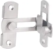 NUOBESTY 1PC Stainless Steel Door Lock Buckle Latch for Sliding Doors Windows Cabinets Heavy Duty Security Fitting Easy to Install for Use