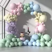 Pastel Party Balloon Garland Arch Kit 185Pcs Assorted Macaron Balloons Rainbow B