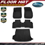 4Pcs Front & Rear Black Floor Mats Trunk Cargo Liner for Buick Enclave 2018-2023
