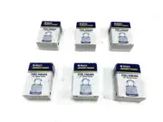 Box of 6 Qty Brady Y402546 Steel Lockout Padlock Blue 3/4" Shackle NEW FREE SHIP