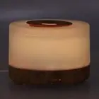 HG 300ml Air Humidifier Wood Grain Diffuser With Color Changing LED Light