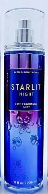 BATH & BODY WORKS STARLIT NIGHT FINE FRAGRANCE BODY MIST SPRAY 8oz NEW