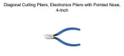 Klein Tools 4'' Diagonal Cutting Pliers Pointed Electronics Pliers D2094C