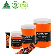 Glow In The Dark Fabric Paint Non-Toxic Formula for Easy Application - Orange