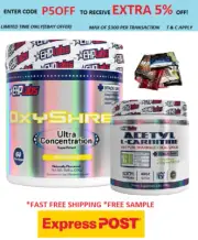 EHPLABS OXYSHRED THERMOGENIC FAT BURNING & LCARNITINE/ EXPRESS /WEIGHT LOSS//