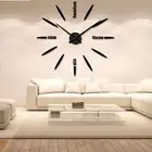 1 Set Needle Clock Smooth Widely Use Frameless Diy 3d Effect Sticker Clock