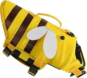 Dog Life Vest Jackets Bee, Waterproof With Handle And Quick-Release Buckle, Dog Swimsuit, Floating Costume For Swimming Pool, Beach, Boating