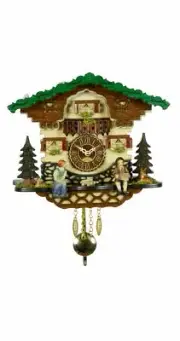 Kuckulino Black Forest Clock with quartz movement and cuckoo ch.. TU 2066 PQ NEW