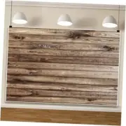 Wooden Board Backdrop Rustic Wood Wall Photography Background 10x8ft Brown