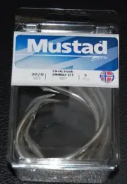 5 Mustad 39960DT Duratin Size 20/0 Circle Hooks 2X Strong Saltwater 39960DT-200