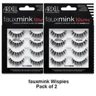 Ardell Lightweight with KNOT-FREE Invisiband Fauxmink Wispies - Pack of 2