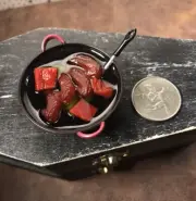 Miniature Dollhouse Plate Of Food Chicken Wings