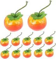 TOPPERFUN Lifelike Imitation Fruit Models 20pcs Mini Fake Fruits Set for Kitchen Table Decor