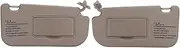 1Pair Car Inner Sun Visor Shield Shade Board with Mirror Fit for KIA Sportage 2005 2006 2007 2008 2009 2010 Beige