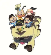 HUGE AVATAR - The Last Airbender - Appa Chibi and Gang enamel pin - Free AU Post