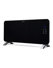 Goldair 92cm 2000W Platinum Smart Glass Convector Panel Heater with Wifi in Black