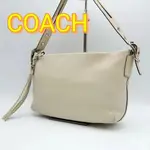 COACH 蔻馳 肩背包 手提包 白色 皮革 MERCARI 日本直送 二手