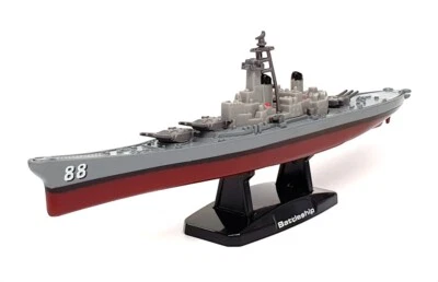 Motormax Appx 23cm Long Diecast 76786 - Battleship - Grey/Brown