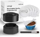 Reusable Vertuo Capsule Kit, [Alseal EZ FIT] for Reusable Nespresso Pods with 10