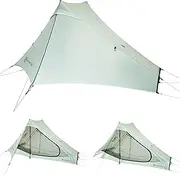 Featherstone Backbone Ultralight Tent for Backpacking, Camping, Thru Hiking - Trekking Pole Backpacking Tent - Waterproof, Single-wall, Durable Shelter - Compact, Light, & Easy to Carry