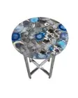Natural Agate Stone Table Top, Coffee Table, Patio Side Table Black Friday Sale