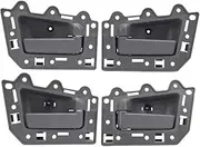 4 Pcs Metal + ABS Front, Rear, Left, Right Inside Door Handle Set Compatible with 1JV461J3AA, 1JV471J3AA, 5HR421J3AK for Cars, Easy to Install, Scratch Proof (Without Metal and