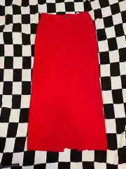 NWT Anthropologie The Colette Maxi Skirt by Maeve Red Women's Small