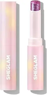 [SHEGLAM] Crystal Jelly Glaze Stick Eye Shadow Stick Eyeliner Brightener Pencil Crayon with Brush Easy to Blend Long Lasting Shimmer Eyeshadow Stick-Lilac Luster