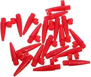 HOOTNEE 20pcs Inflator Nozzle Air Compressor Air Pump Replacement Nozzles for Air Inflator Air Mattress Inflator Accessories Pump for Inflatables Inflation Device Accessories Red Plastic