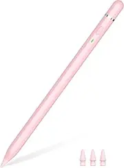 [KIROSA] iPad Pencil 1st Generation, Fast Charge Apple for 2018-2023, Tilt & Palm Rejection, Magnetic 6/7/8/9/10, Mini 5/6, Air 3/4/5, Pro 11/''/12.9/'' 3/4/5/6, Sakura Pink
