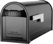 Architectural Mailboxes 8760B-10 Carlisle Postmount Mailbox, Medium, Black