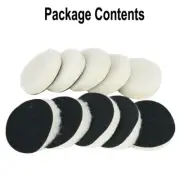 10Pcs/Set 3-Inch Wool Buffing Bonnet-Pad Car Polishing Buffer & POLISH